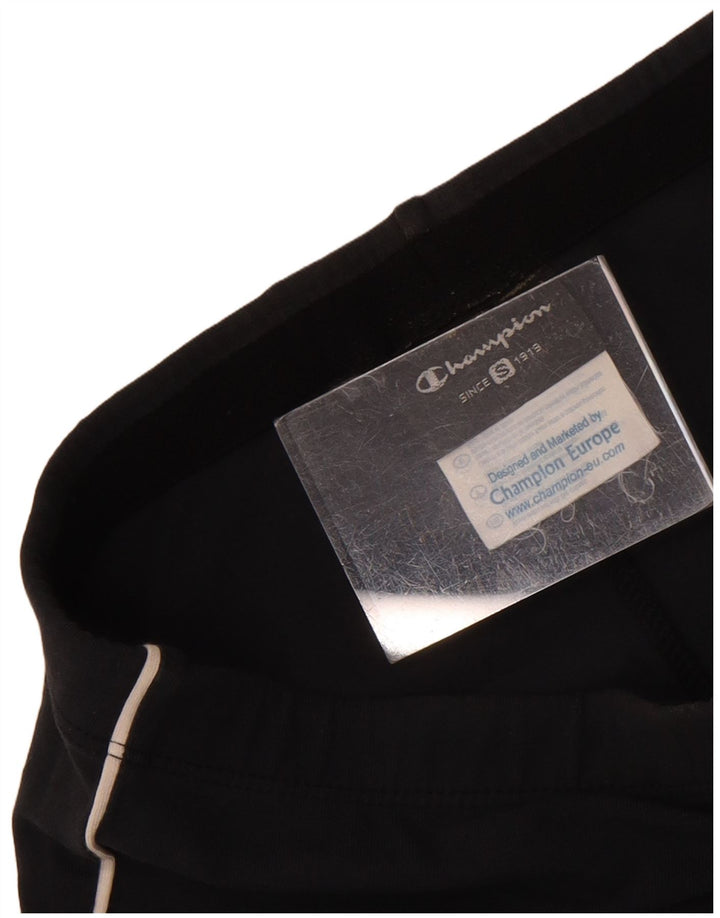 Champion Womens træningsdragt Bukser UK 8 Small Black Bomuld