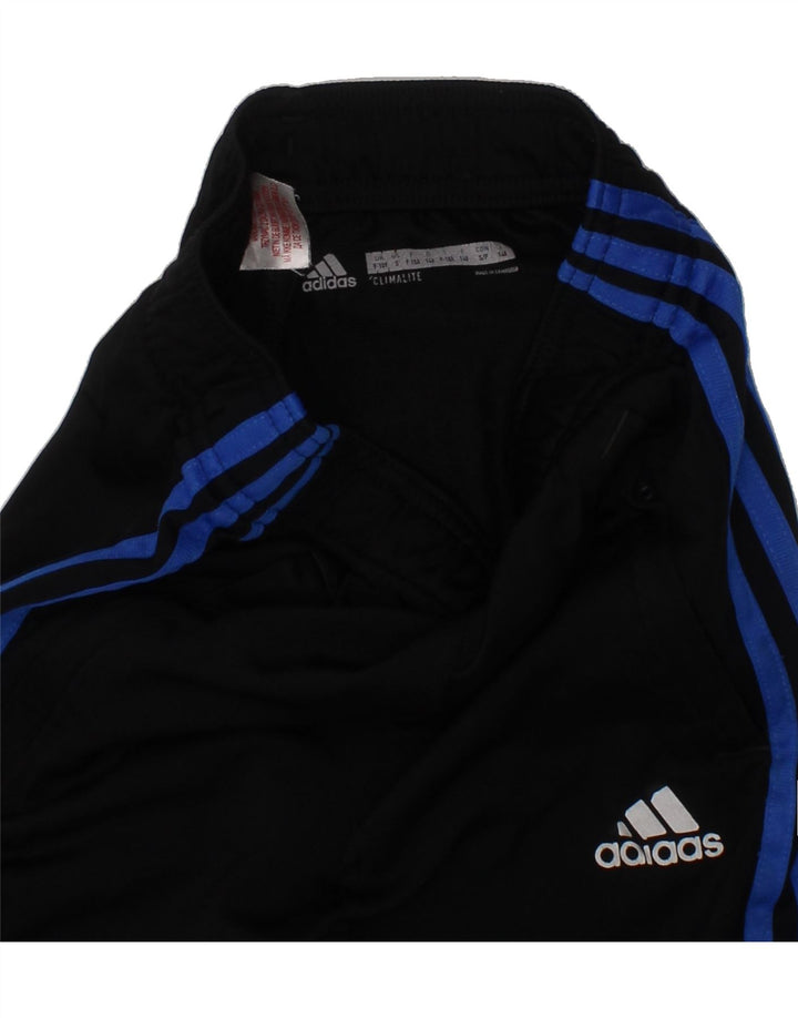 ADIDAS Boys Climalite Sport Shorts 9-10 Years Black Polyester Vintage Adidas and Second-Hand Adidas from Messina Hembry 