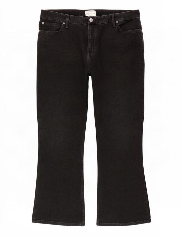 Fat Face Herre Bootcut Jeans W42 L31 Sort Bomuld