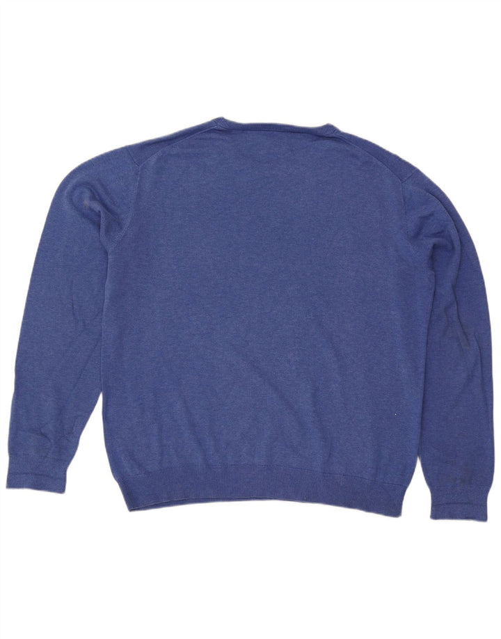 Gant herre rund hals sweater 2XL blå bomuld