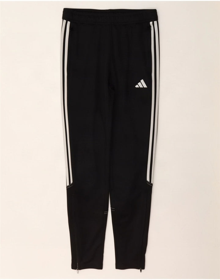 Adidas Boys Regular Tracksuit Bukser 13-14 år Sort Polyester