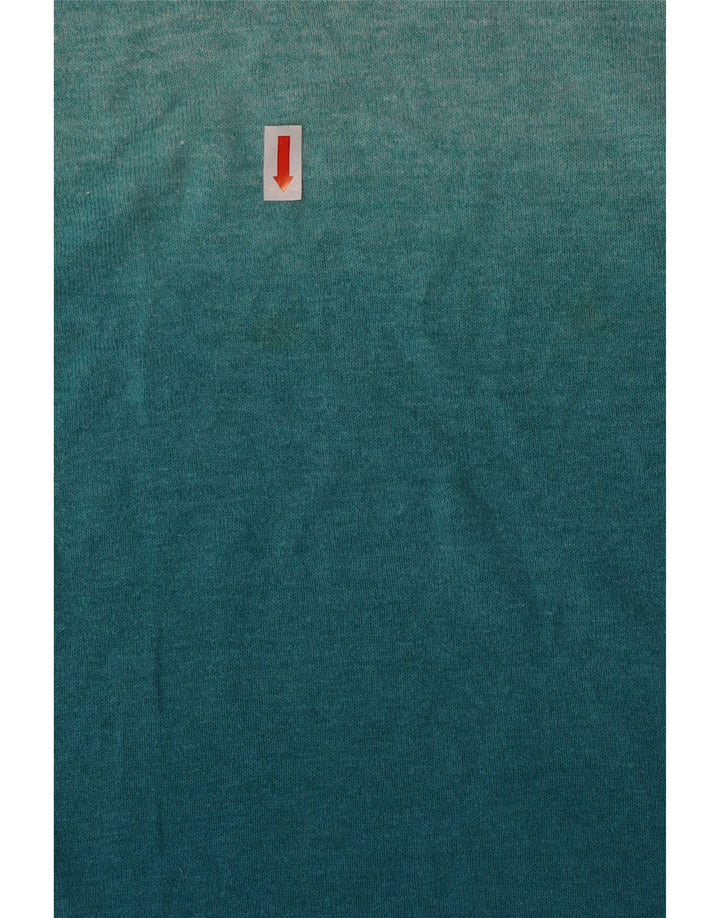 Fat Face Dame Top Langærmet UK 14 Stor turkis Colourblock Bomuld