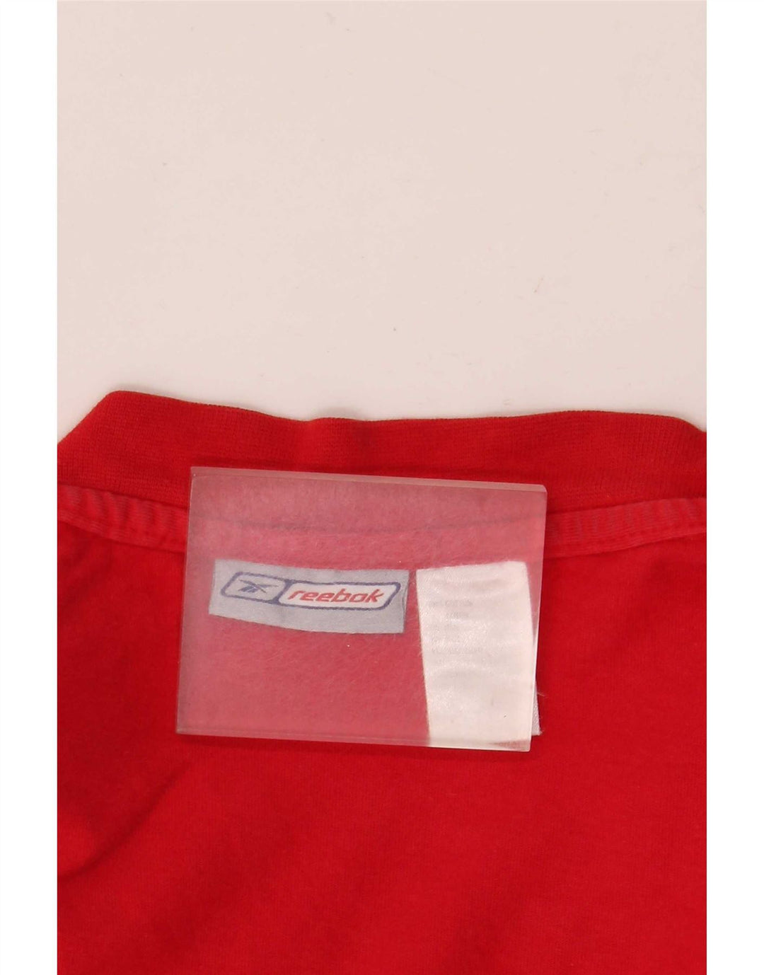 Reebok Herre T-Shirt Top Stor Rød Bomuld