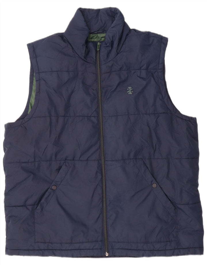 IZOD Polstret Gilet til mænd UK 42 XL Navy Blue Polyester