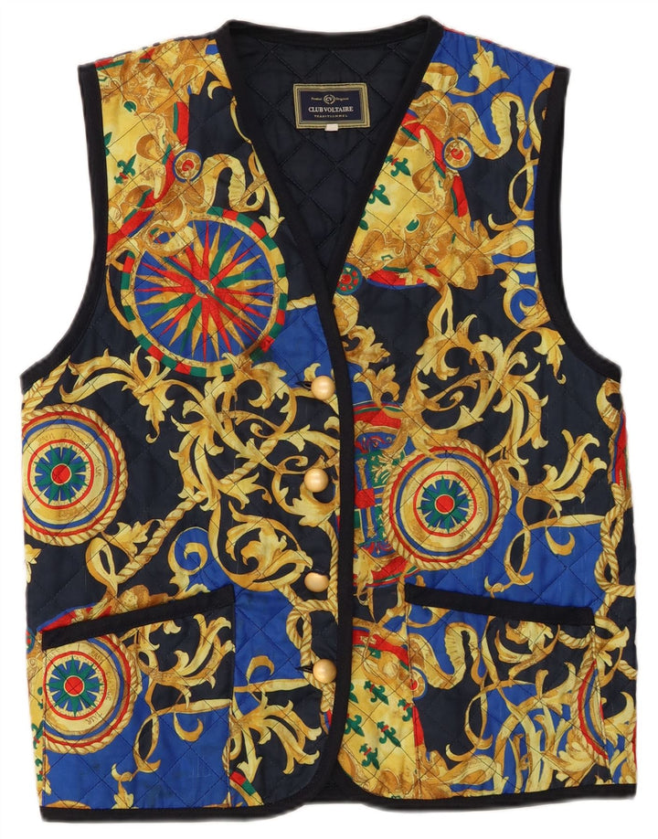 Club Voltaire Dame Quiltet Gilet UK 14 Medium Flerfarvet