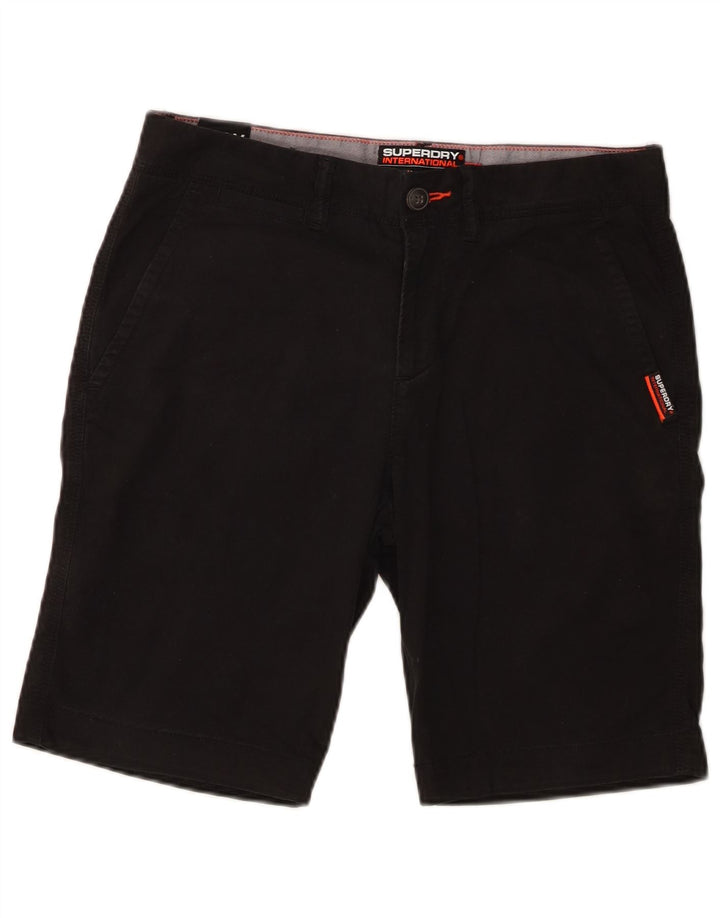Superdry Slim Chino Shorts til mænd W30 Mellem sort bomuld