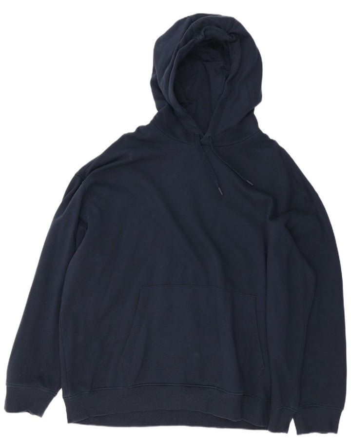 MARKS & SPENCER Herre oversized hættetrøje 2XL marineblå bomuld