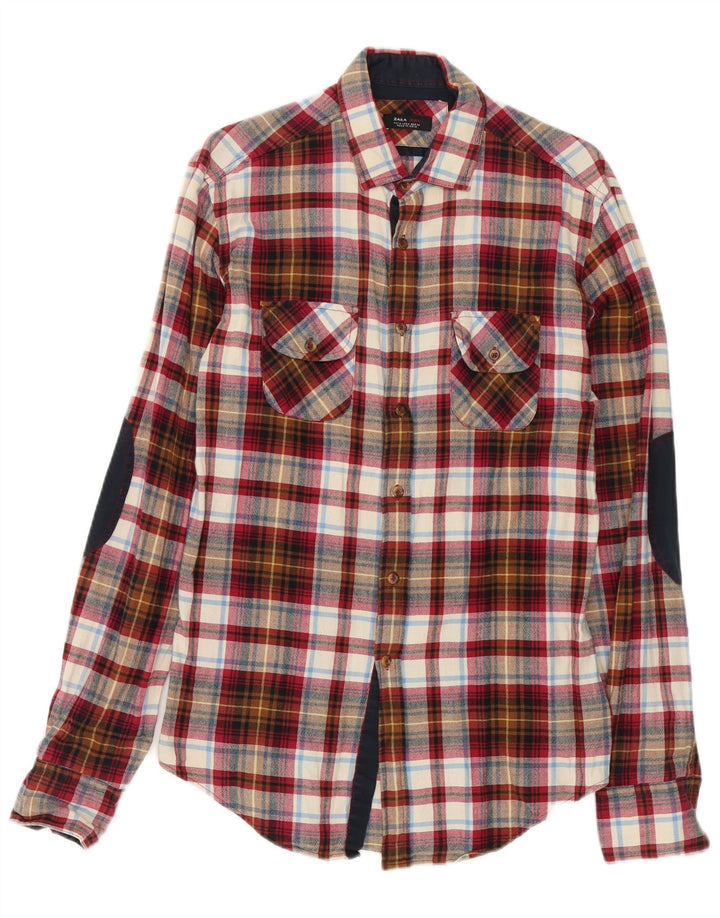 Zara Herre Flanelskjorte Medium Flerfarvet Ternet bomuld