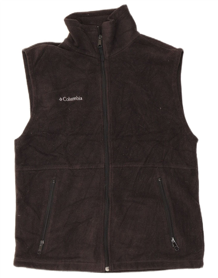 Columbia Herre Fleece Gilet UK 36 Lille Grå Polyester
