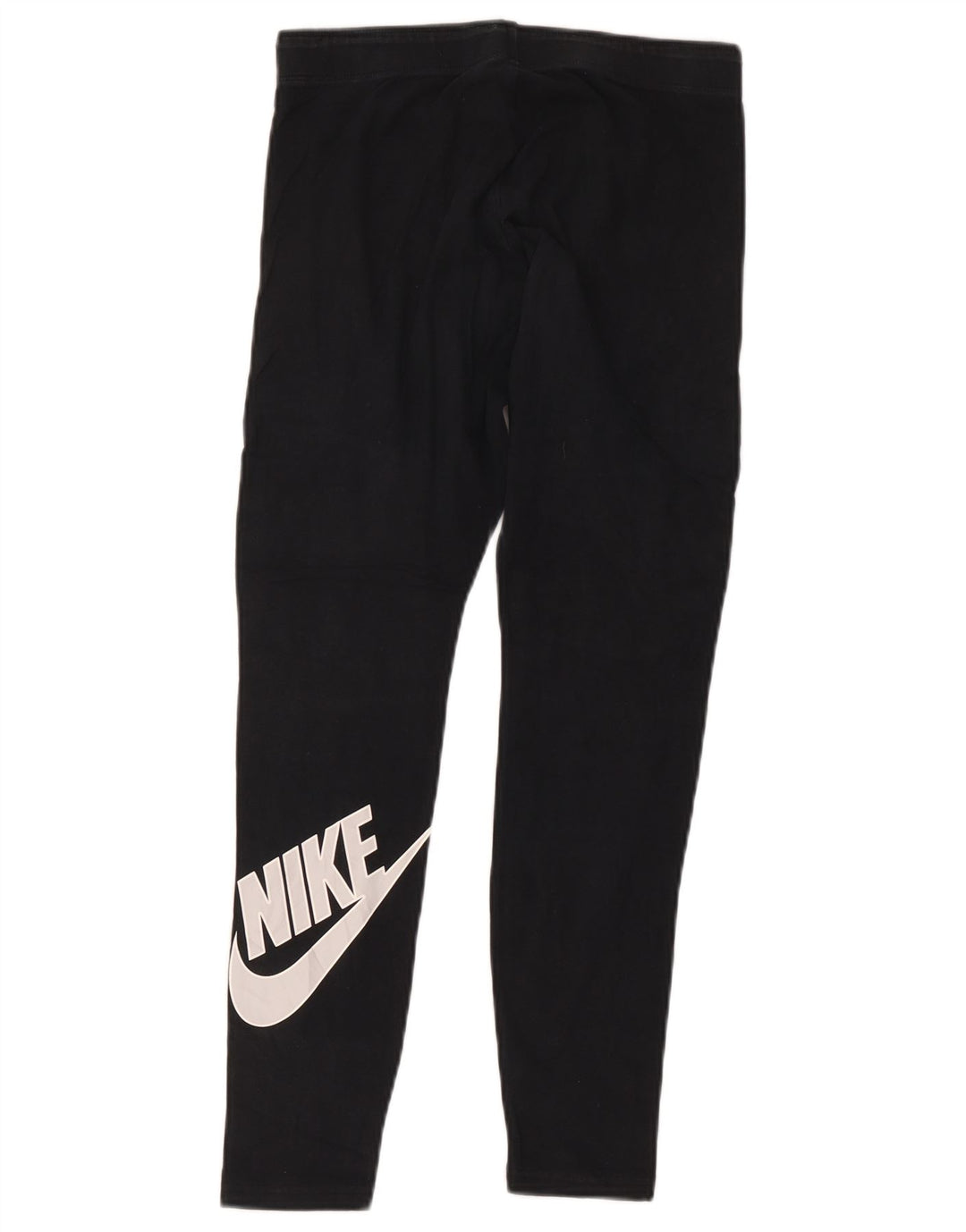 Nike Dame Leggings UK 12 Medium Sort Bomuld