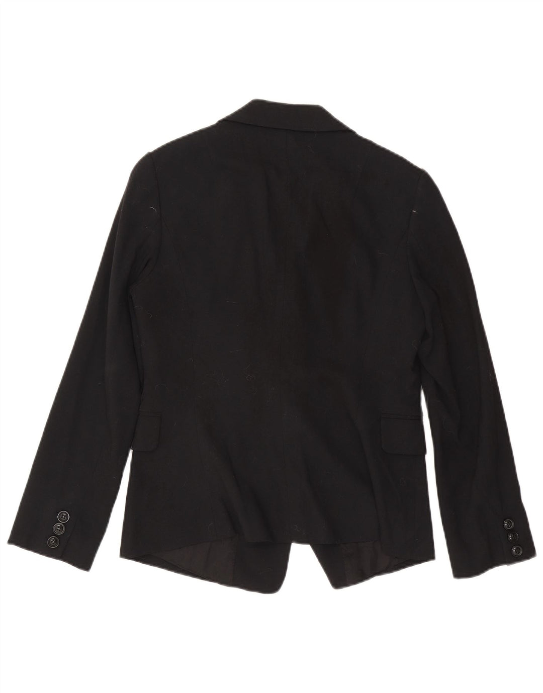 Benetton Dame 2 Button Blazer Jacket IT 46 Stor Sort Viscose