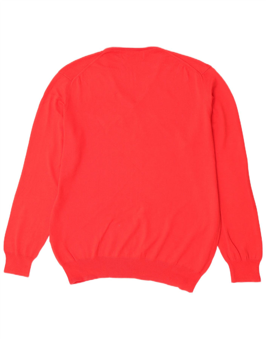 Zara Herre V-hals sweater XL Rød Bomuld