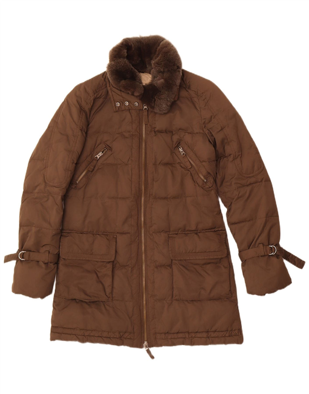 Marlboro Classics Polstret frakke til kvinder EU 40 Medium Brun Polyester