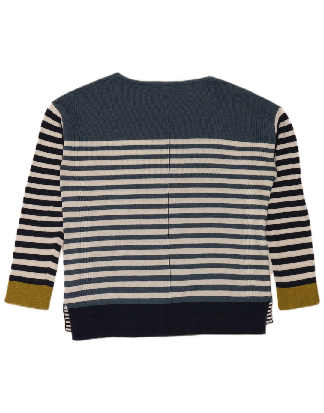 White Stuff Dame Boat Neck Jumper Sweater UK 8 Small Blue Striped
