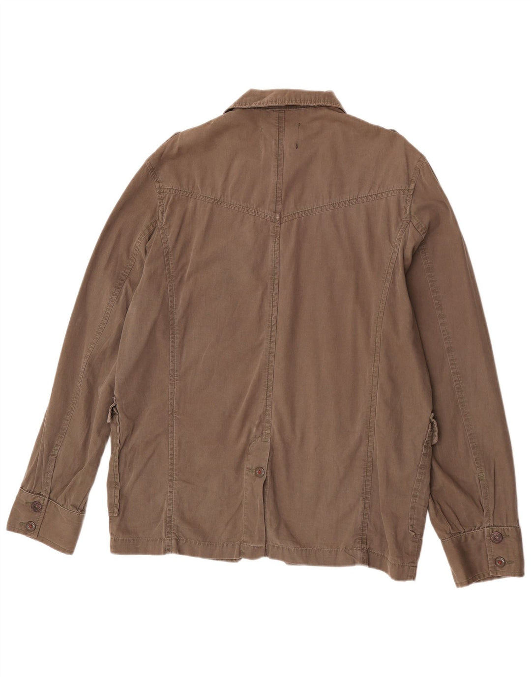 Zara Herre Military Jacket UK 44 2XL Brun Bomuld