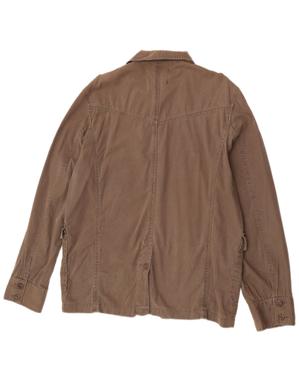 Zara Herre Military Jacket UK 44 2XL Brun Bomuld