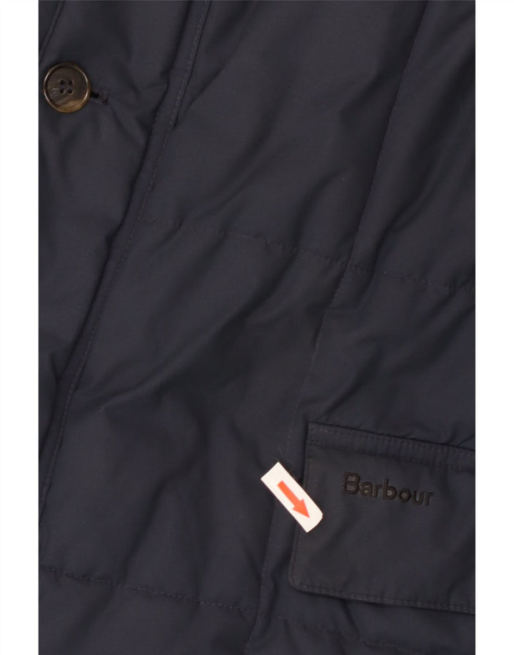 Barbour Polstret jakke til mænd UK 42 XL marineblå polyester