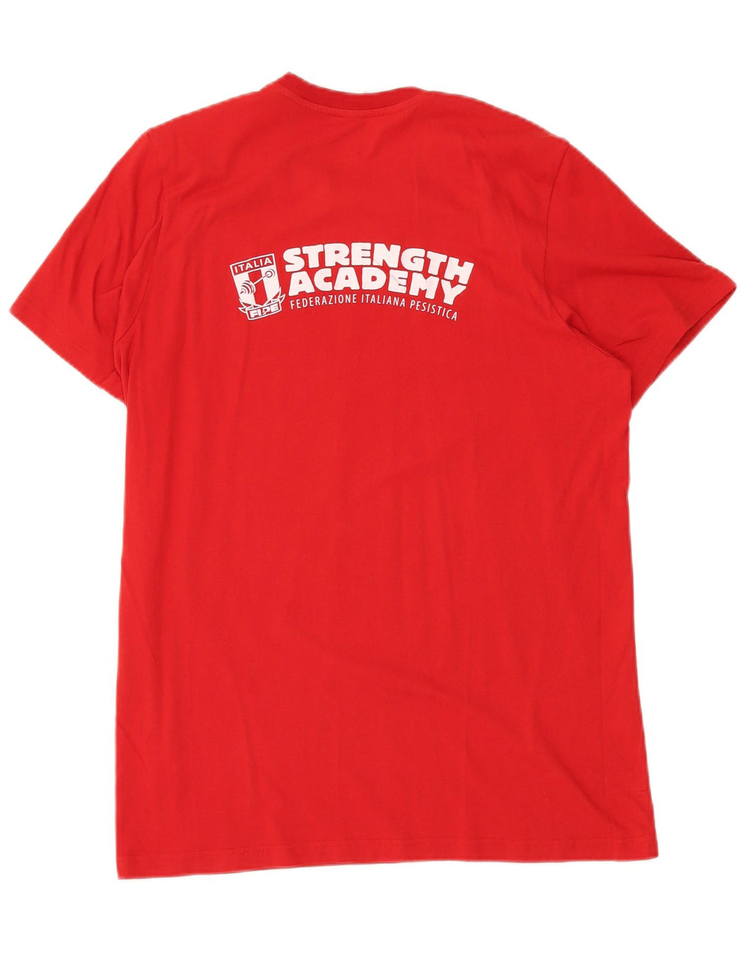 ADIDAS Herre Italia Grafisk T-Shirt Top Stor Rød Bomuld