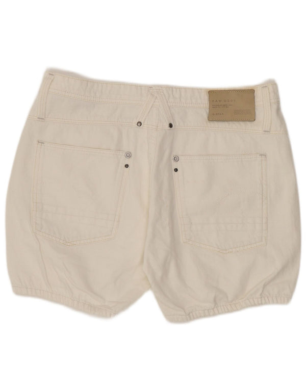 G-Star denimshorts til kvinder W27 Små hvide bomuld
