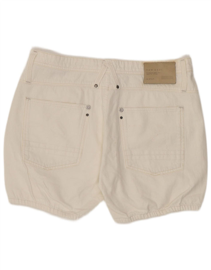 G-Star denimshorts til kvinder W27 Små hvide bomuld