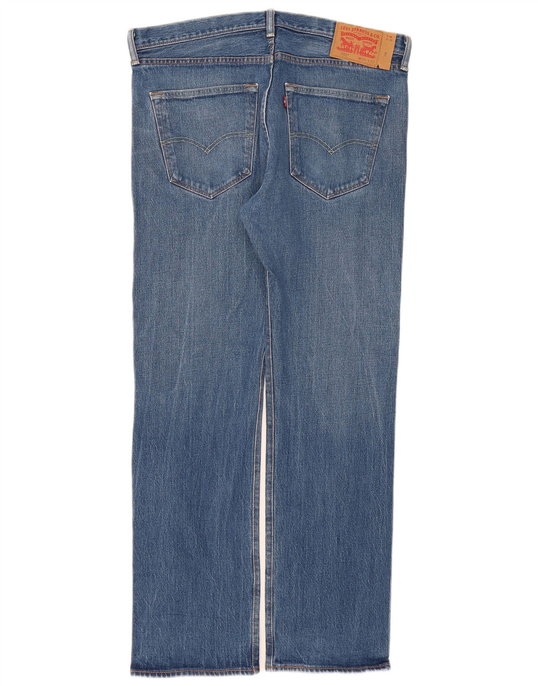 Levi's Herre 501 lige jeans W36 L32 blå bomuld