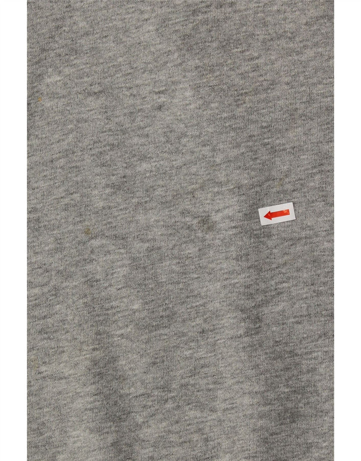 DIADORA Dame Rullehals Sweatshirt Jumper UK 14 Medium Grey
