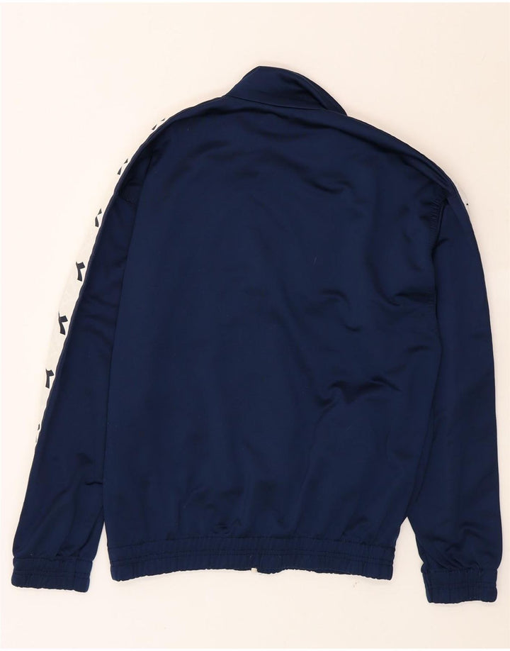 DIADORA Womens Tracksuit Top Jacket IT 42 Medium Navy Blue Colourblock Vintage Diadora and Second-Hand Diadora from Messina Hembry 