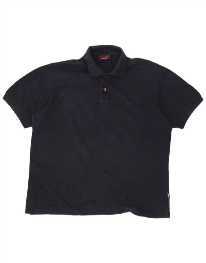 Riffel Herre Polo Shirt Large Navy Blue