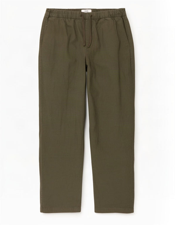 Marks & Spencer Herre Loose Fit Chinobukser Large W36 L30 Khaki Linen