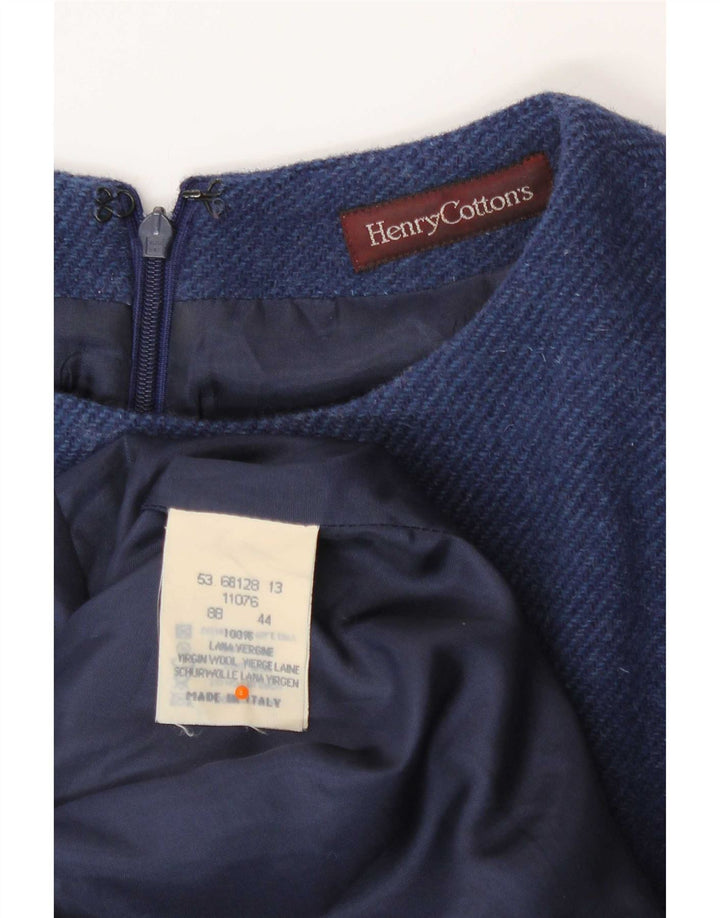 Henry Cottons Dame Ærmeløs Regular Sheath Dress IT 44 Medium Blue
