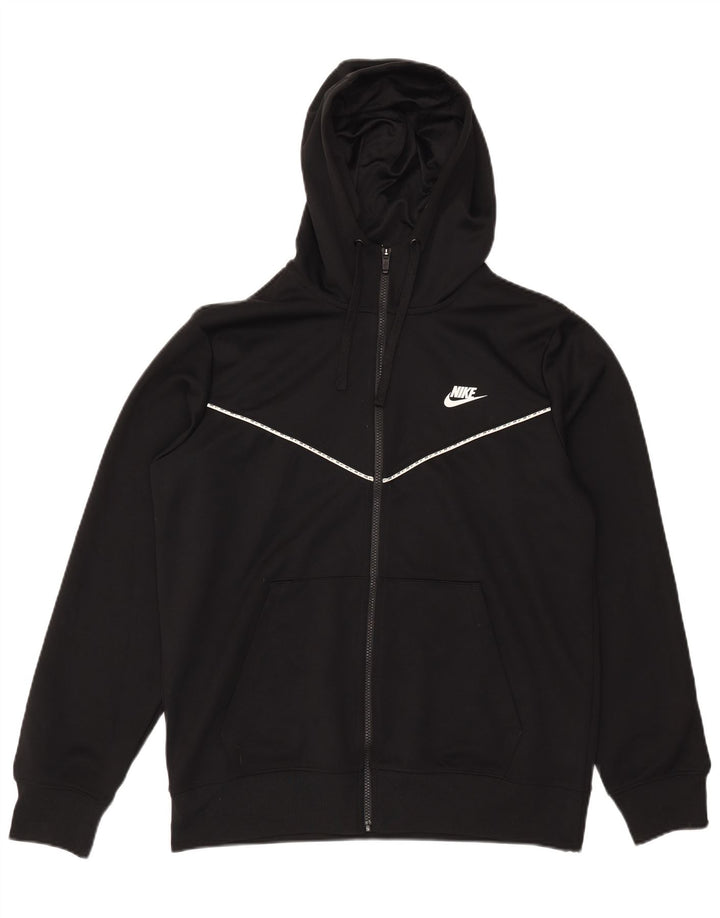 Nike hættetrøje med lynlås til mænd Stor sort polyester