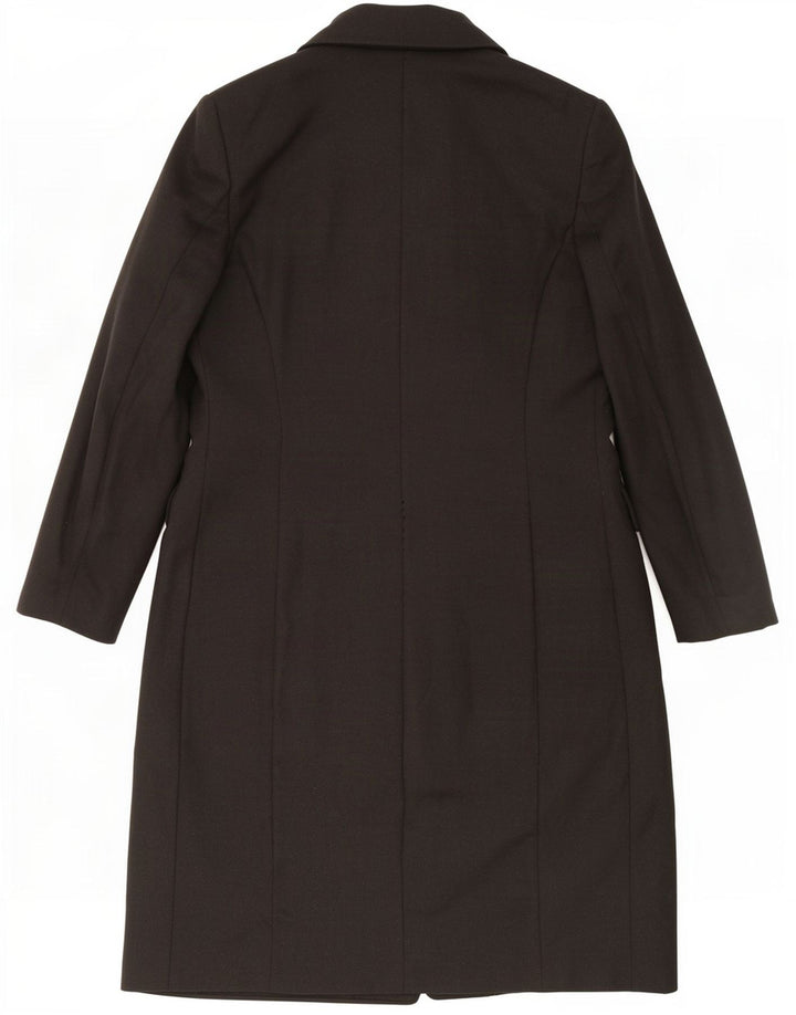Gina Lebole Dame Dobbeltradet Frakke UK 14 Medium Sort