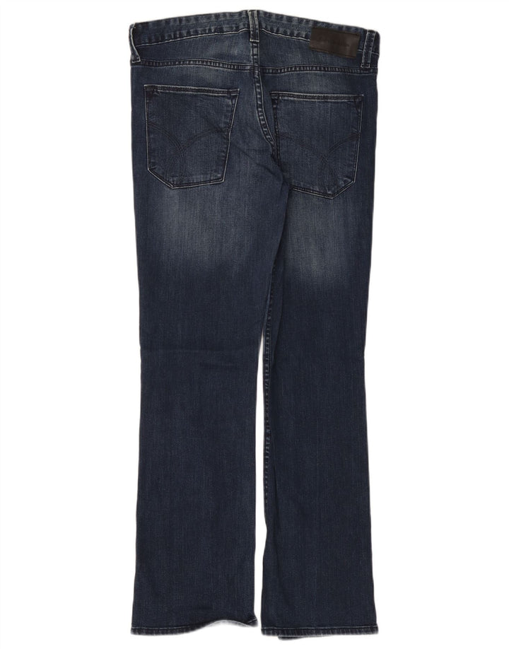CALVIN KLEIN Dame Modern Bootcut Jeans W30 L30 Marineblå Bomuld