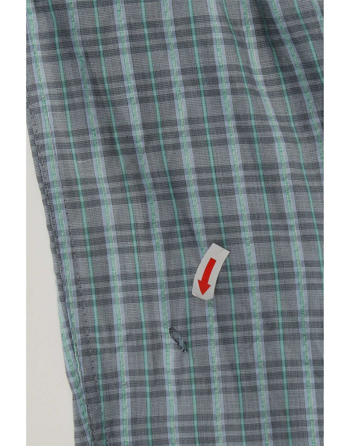 Vintage Herre-Pegged Chino-bukser W29 L31 blå ternet polyester