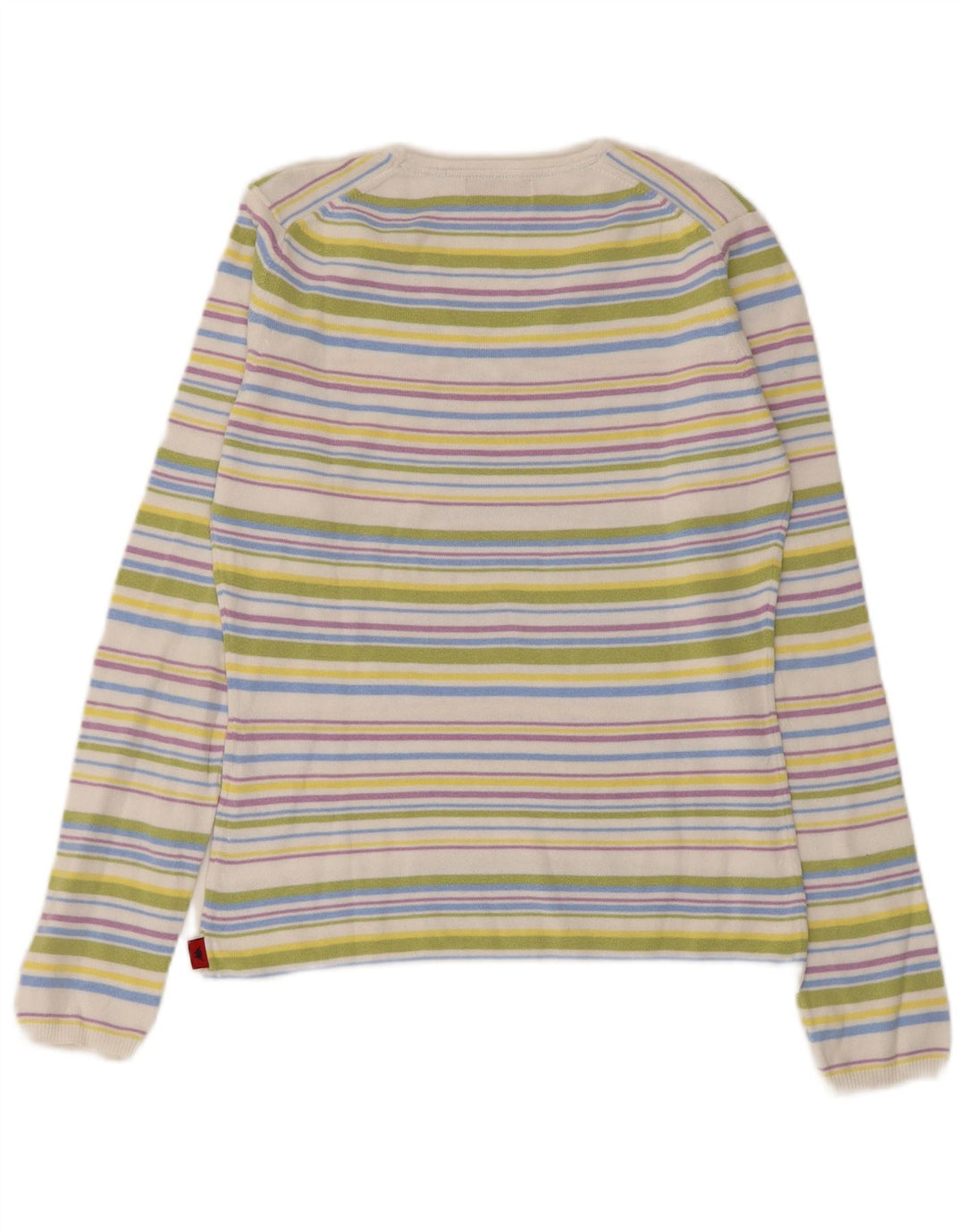 Kappa Dame V-hals sweater UK 12 Medium Flerfarvet Stribet