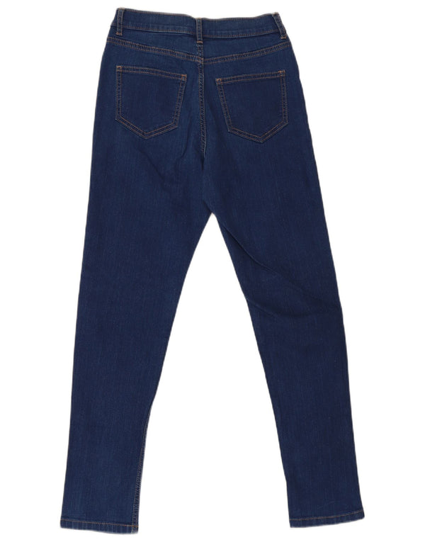 Marks & Spencer Womens Skinny Jeans UK 8 Small W26 L29 Blue Cotton