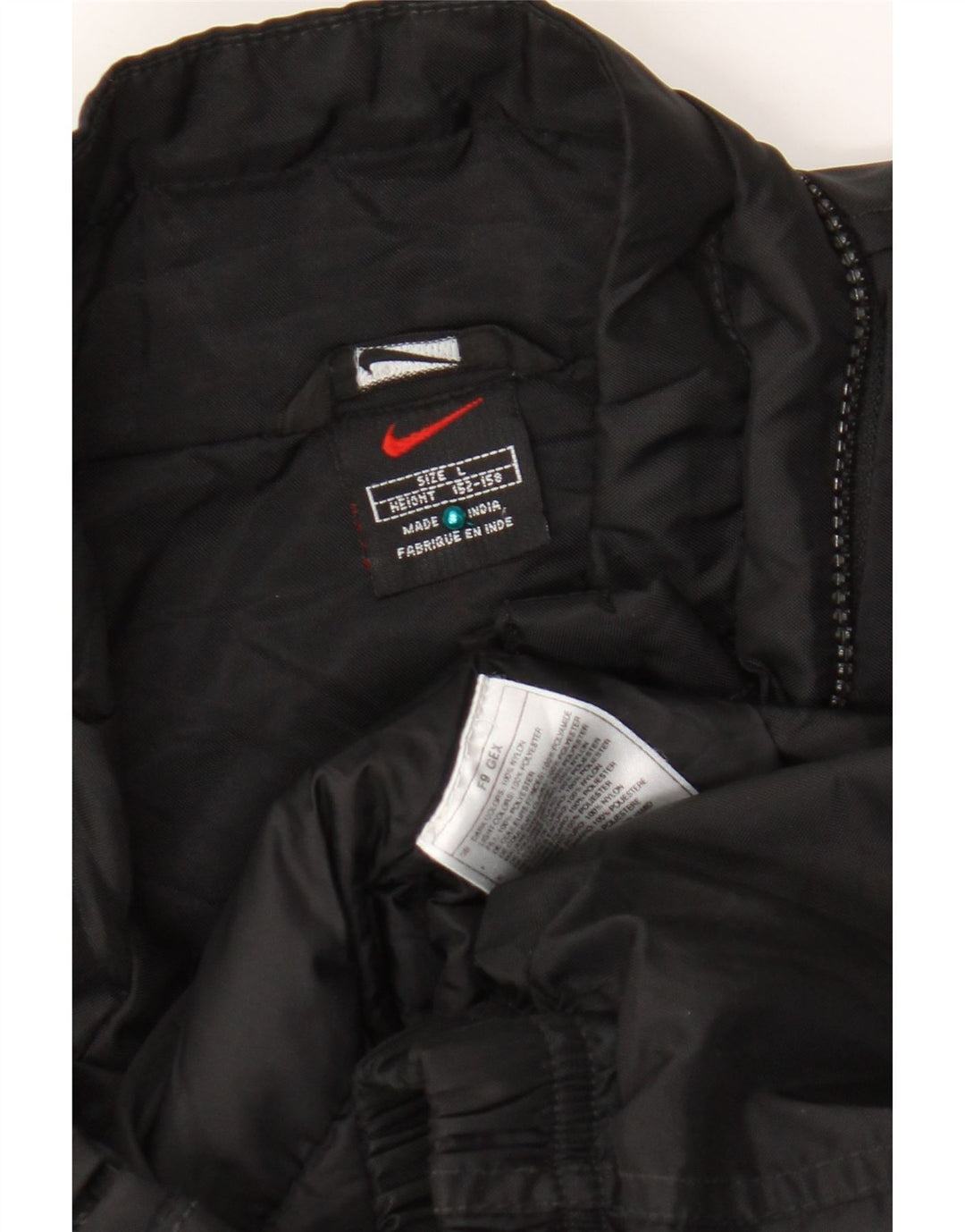 Nike drenge grafisk vindjakke 12-13 år stor sort nylon