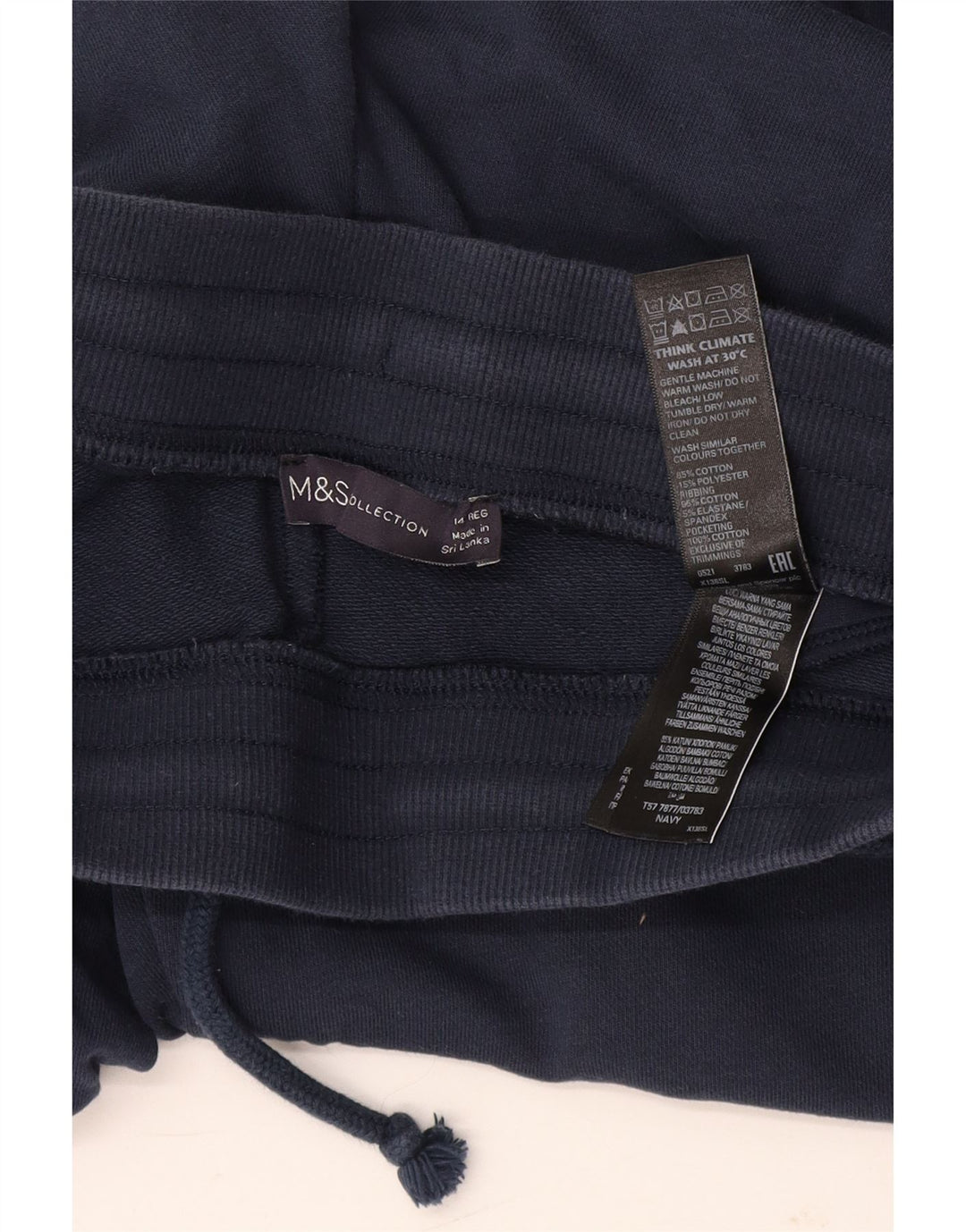 Marks & Spencer Træningsdragt til kvinder Joggers UK 14 Medium Navy Blue