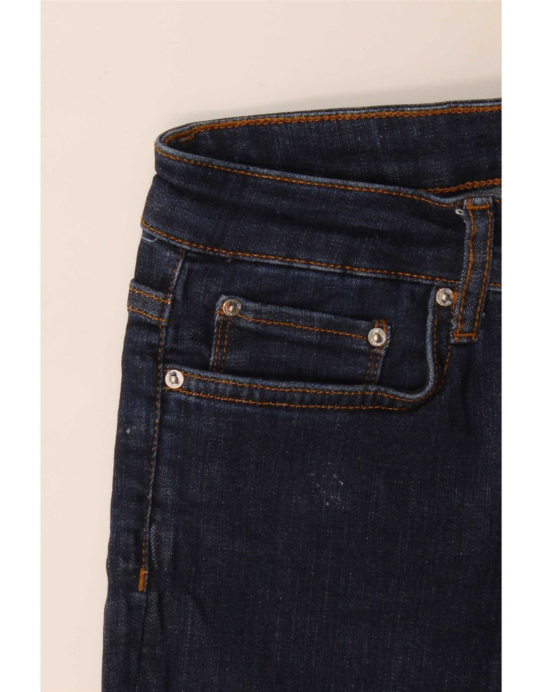 Zara Dame Flared Jeans EU 38 Small W28 L34 Navy Blue