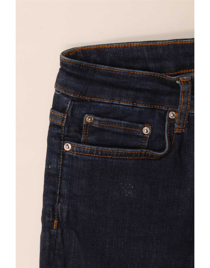 Zara Dame Flared Jeans EU 38 Small W28 L34 Navy Blue