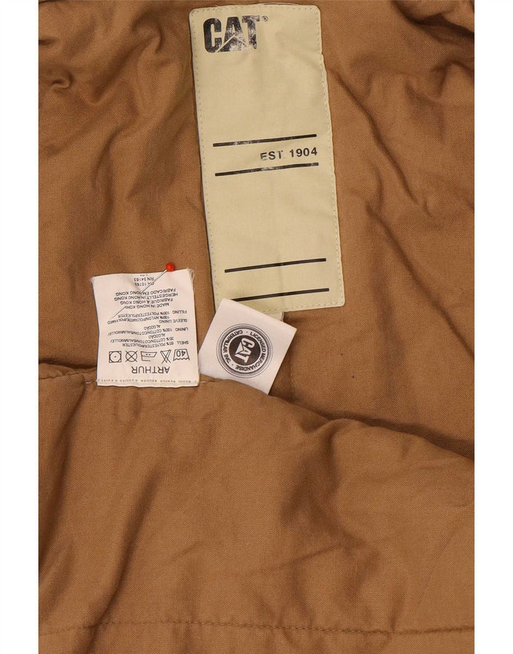 Caterpillar Herre Pea Coat UK 38 Medium Beige Polyester