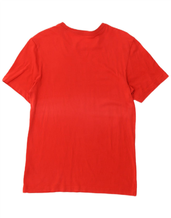 NIKE Herre Dri Fit grafisk T-shirt Top Lille rød bomuld