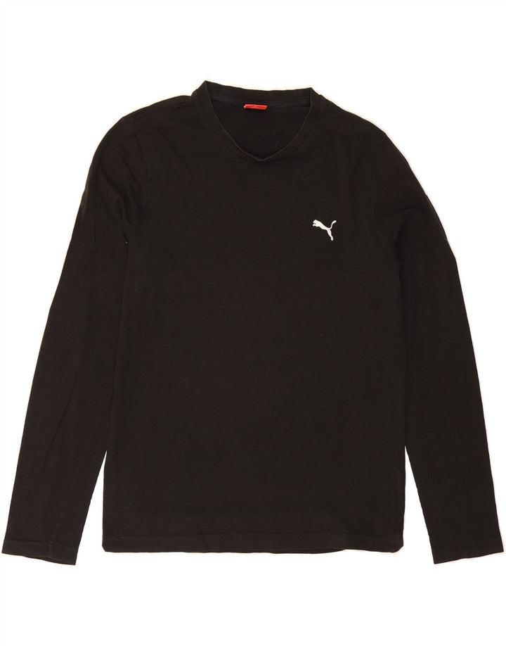 PUMA Mens Top Long Sleeve Large Black Cotton Vintage Puma and Second-Hand Puma from Messina Hembry 