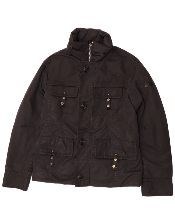 PEUTEREY Herre Utility Jacket UK 38 Medium Sort Polyester
