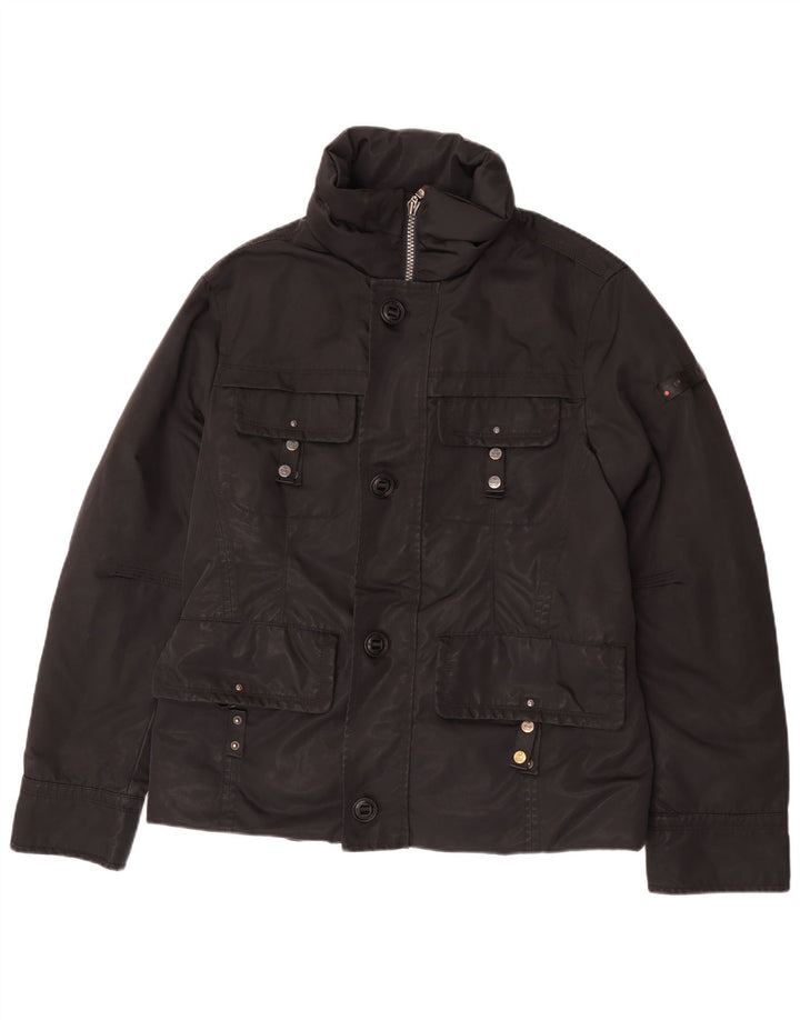 PEUTEREY Herre Utility Jacket UK 38 Medium Sort Polyester