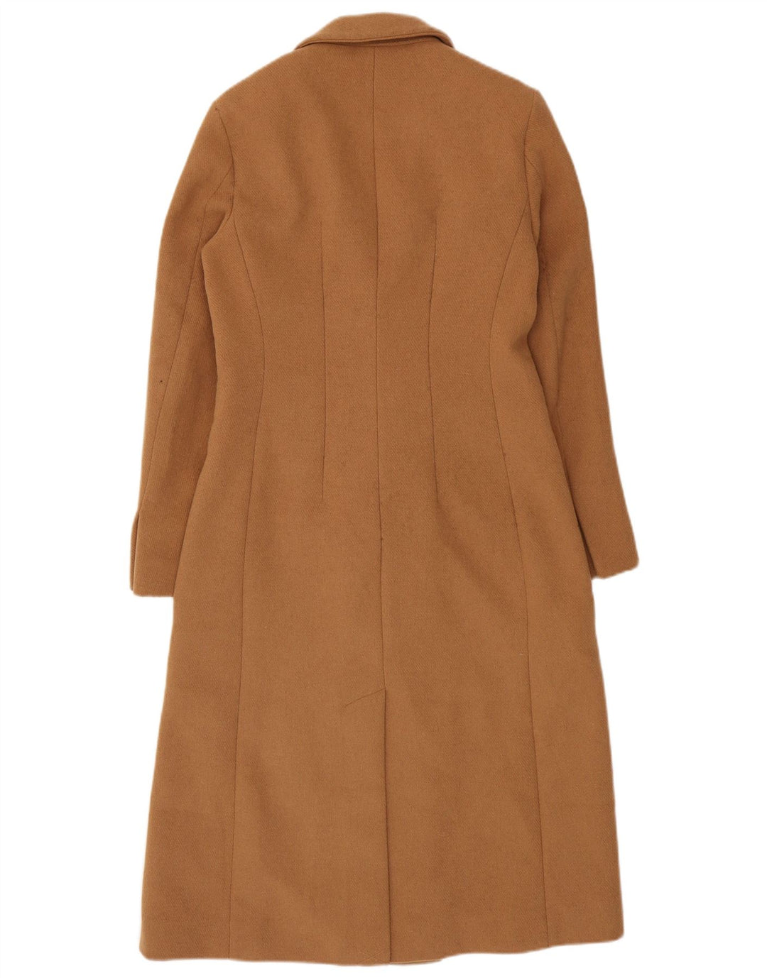 Marks & Spencer dobbeltradet frakke til kvinder UK 8 Lille beige polyester