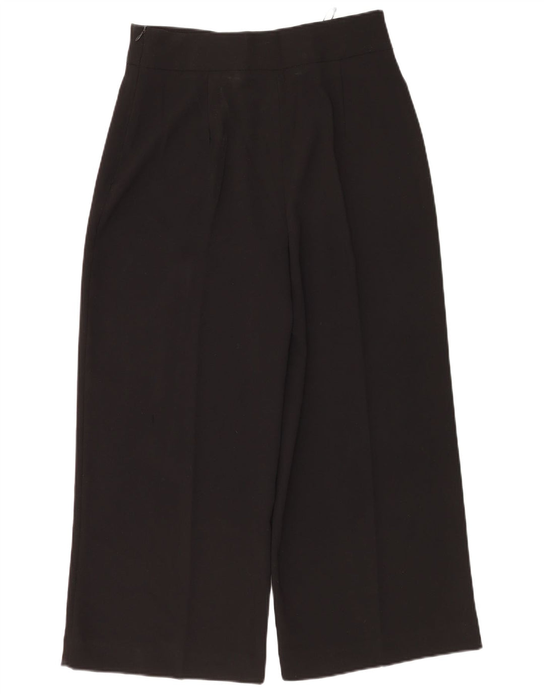 Zara Womens Cropped Trousers Large W30 L25 Black Polyester