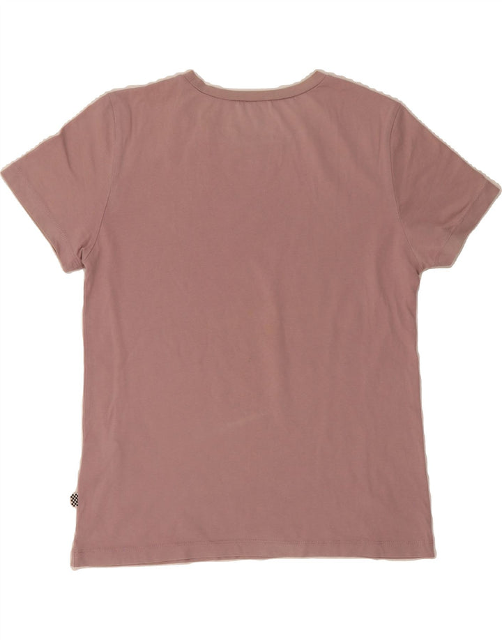 VANS Womens Graphic T-Shirt Top UK 12 Medium Pink Cotton Vintage Vans and Second-Hand Vans from Messina Hembry 