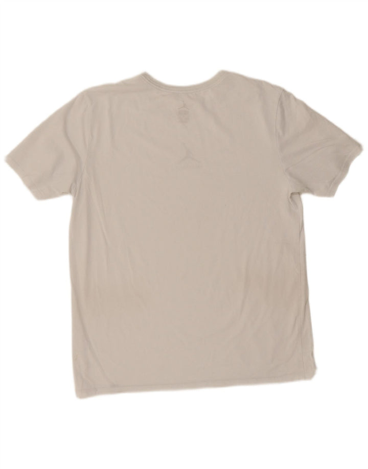 Jordan Herre Dri Fit T-Shirt Top Stor Hvid