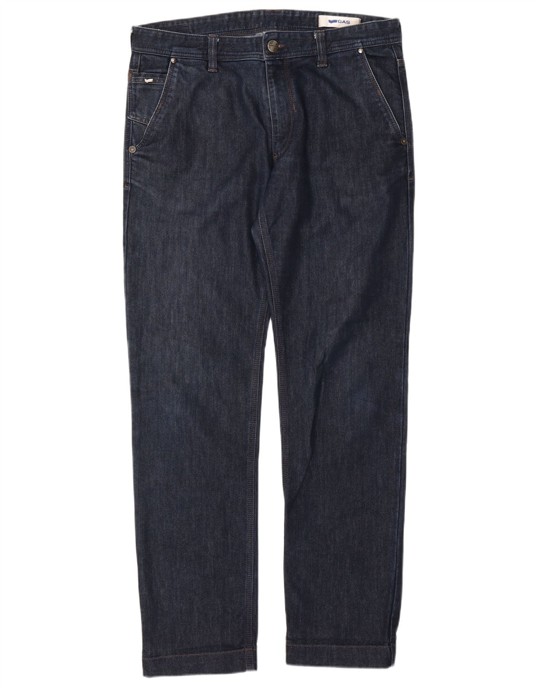 Gas Straight Jeans til mænd W36 L34 blå bomuld